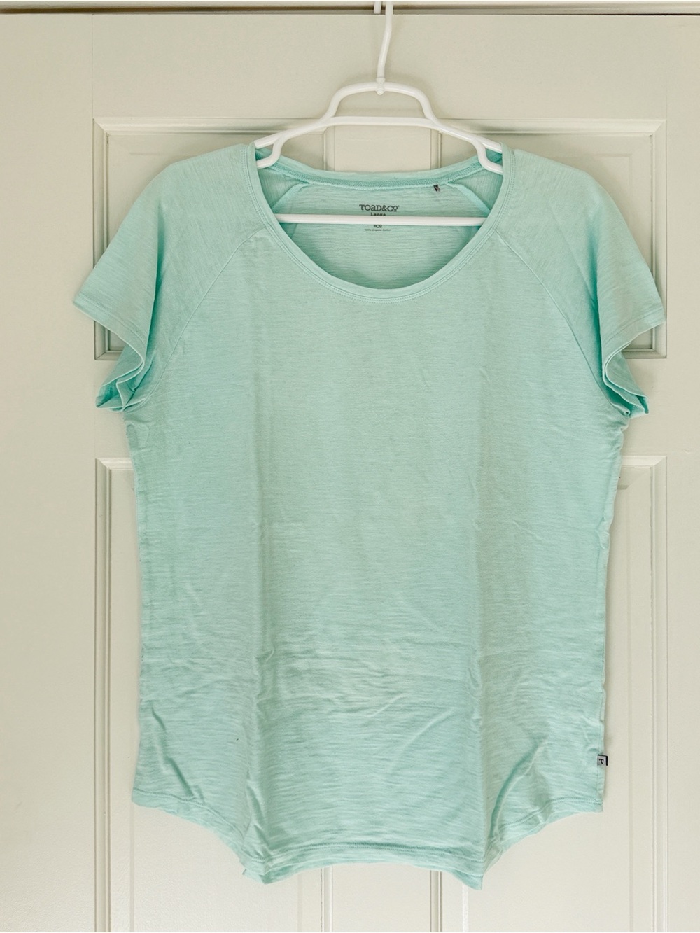 TOAD & CO shirt size L green t-shirt shortsleeve  organic cotton